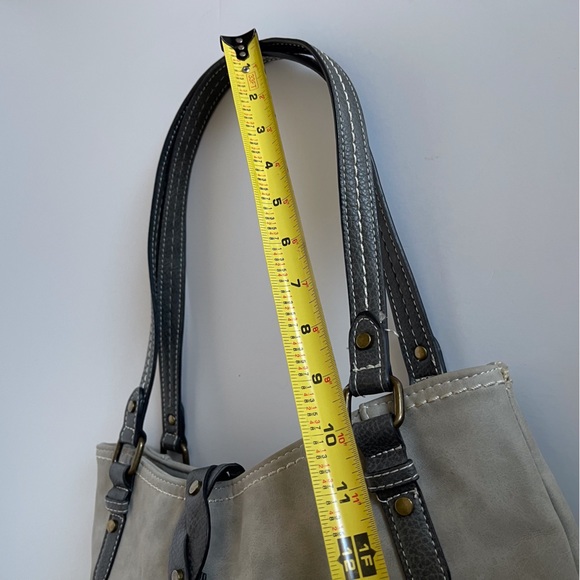 BOC Born Concept vegan faux leather shoulder bag purse tote soft sage green - Picture 4 of 14